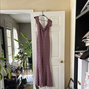 Elegant Lace Jumpsuit in Purple